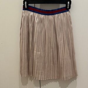 Gucci Metallic Pleated Skirt